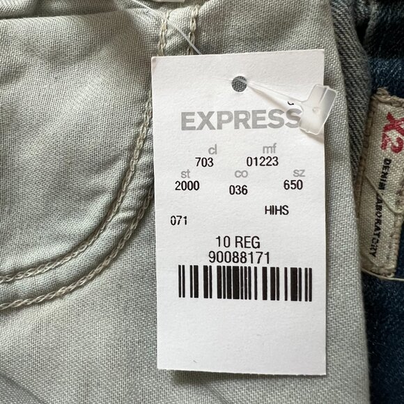 NWT Express X2 Jeans W20 Flare Leg 10 Regular Woman - Picture 5 of 6